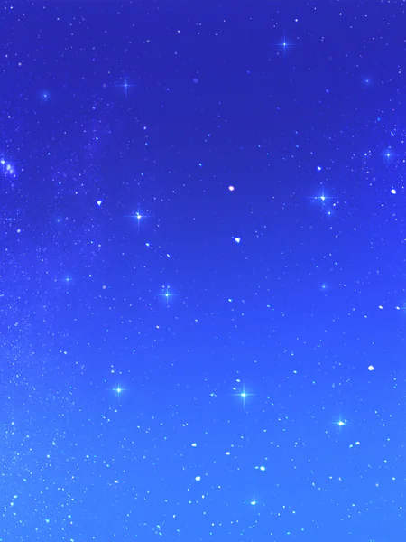 A dark blue sky full of stars